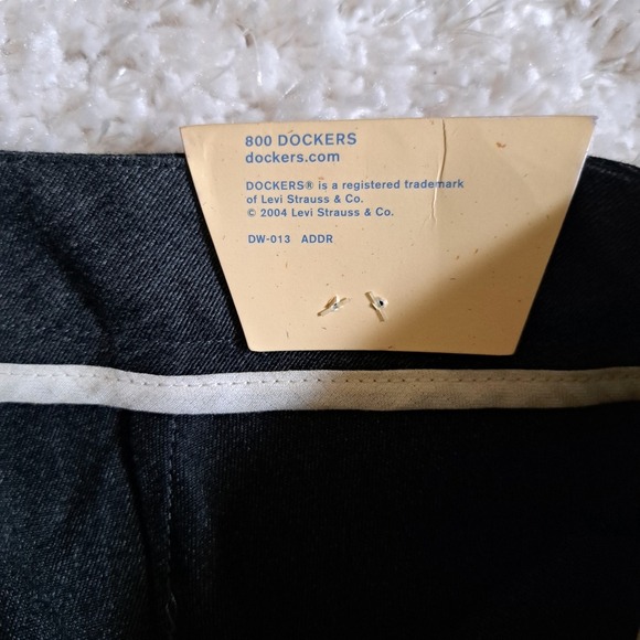 Dockers Woman Flat Front Stretch Pants Charcoal Gray 22W Medium NWT - Picture 7 of 7